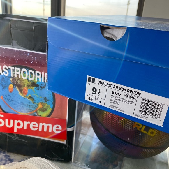 🆕 - Adidas Superstar 80s Recon - Flat White M 9.5 - Picture 8 of 8